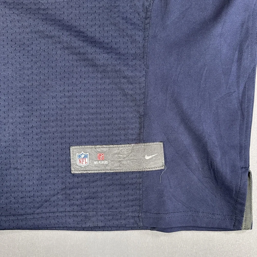 Seattle Seahawks Jersey Mens 52 Blue NFL Football Russell Wilson 3 Nike On Field